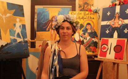 Delphine Bergeron du mouvement Femen, Photo: Michaël Lessard