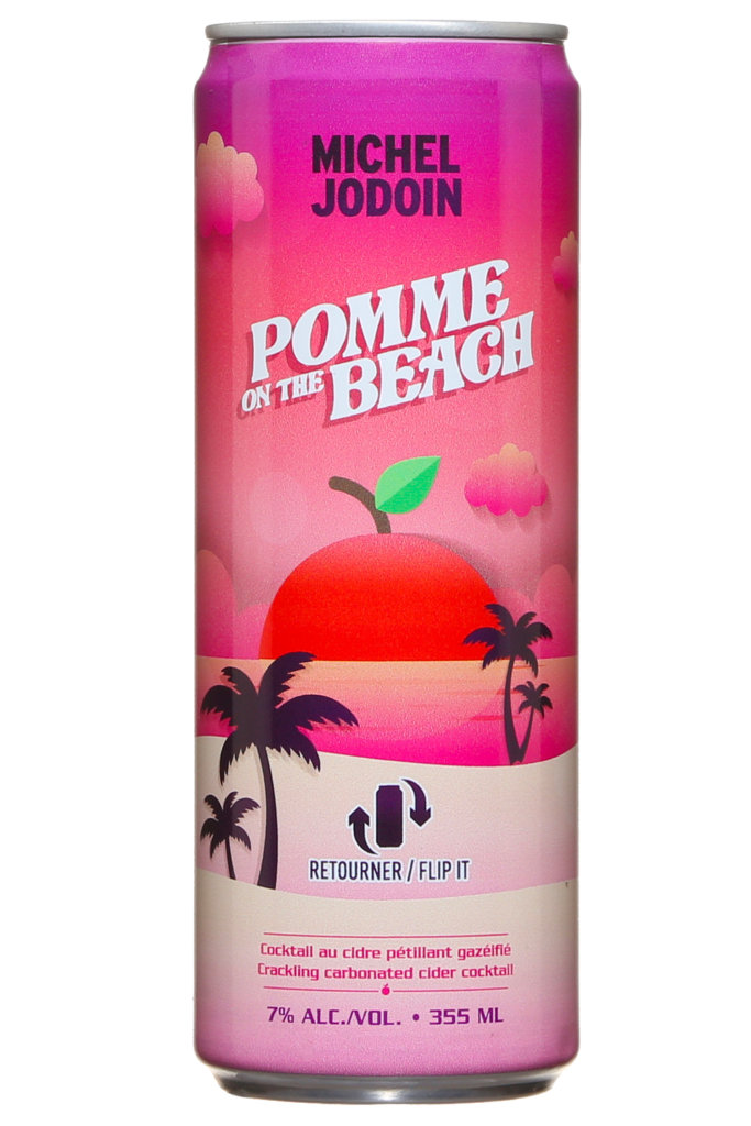 Pomme on the beach, cocktail de cidre rosé pétillant