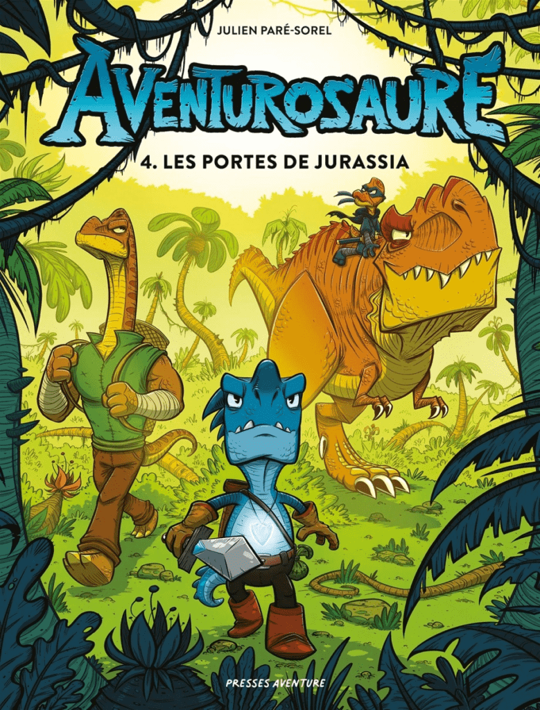 La série de bandes dessinées Aventurosaure par Julien Paré-Sorel