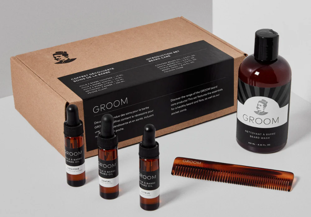 le coffret découverte Soins de la barbe de Groom