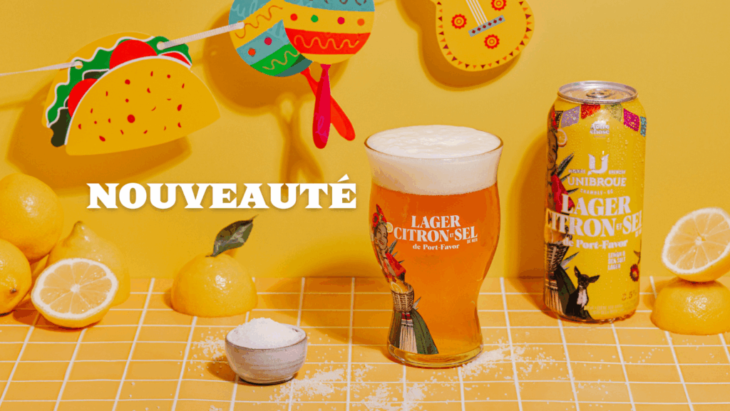 Lager Citron & Sel de mer de la série Autre Chose signée Unibroue