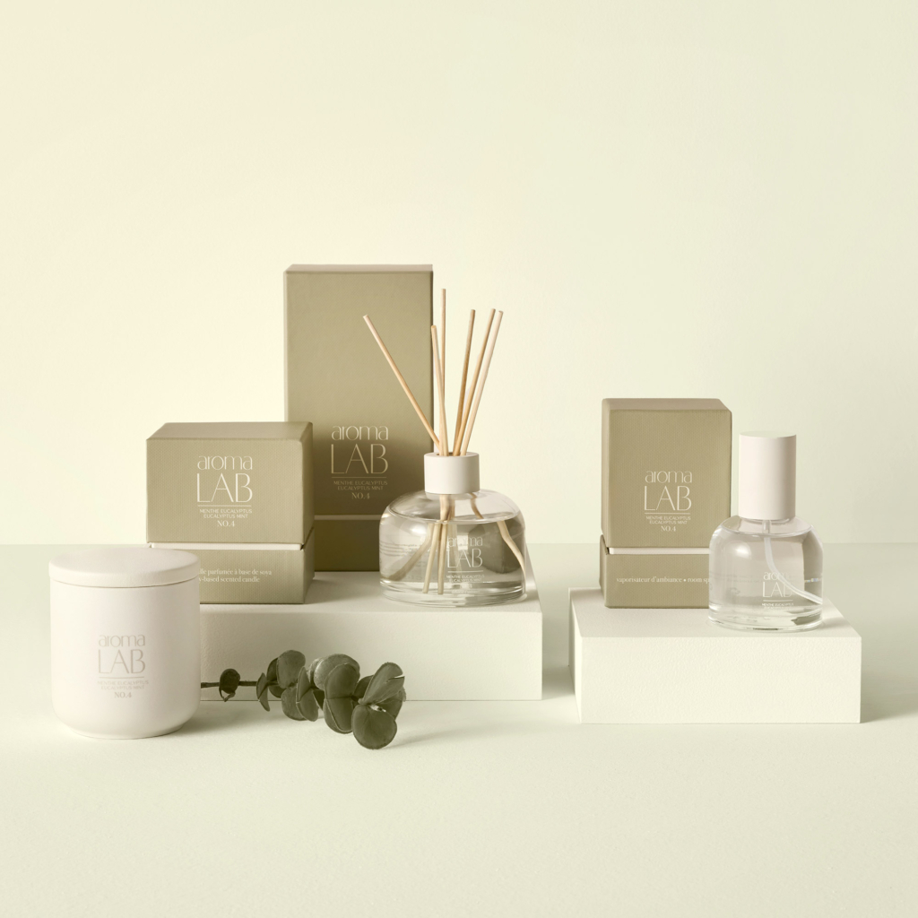 Collection menthe eucalyptus Aroma Lab Bouclair
