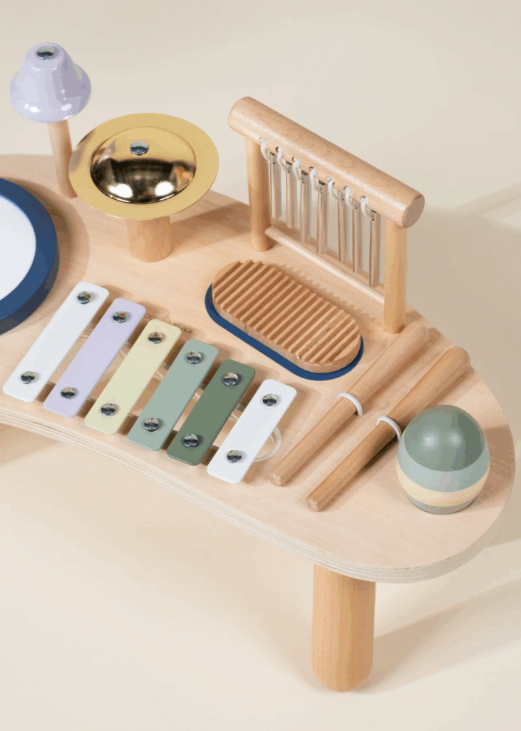 Lajoué Coco Village Station de jeu musicale en bois