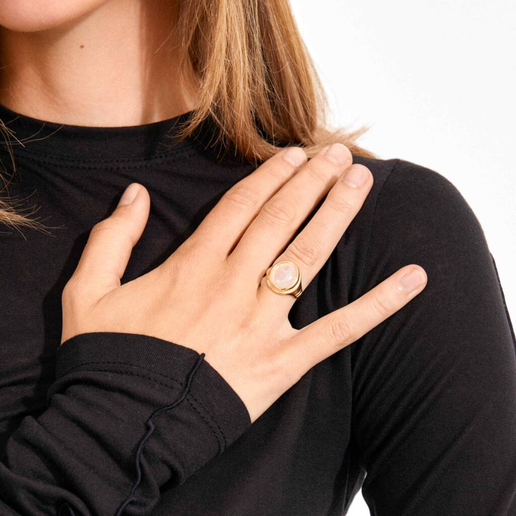 LYNDON, bague quartz rose pilgrim