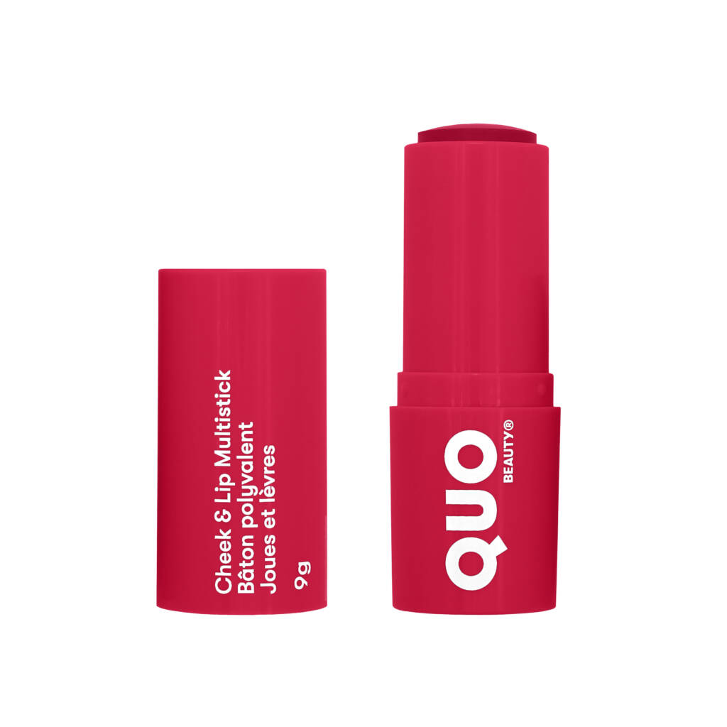 Les essentiels Quo Beauty à glisser dans votre valise baton polyvalent joues lèvres