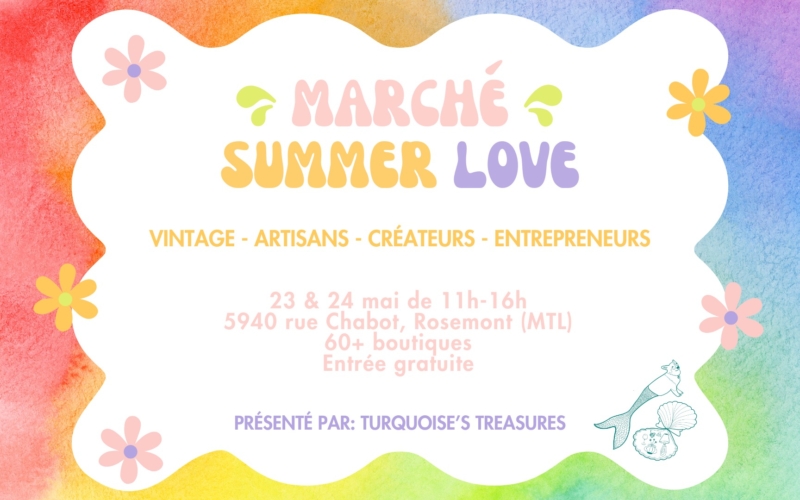 5 boutiques à découvrir au Marché Summer Love, Boucle Magazine