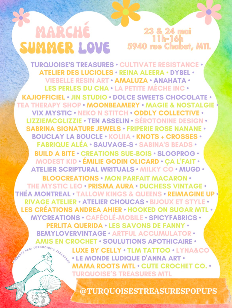 5 boutiques à découvrir au Marché Summer Love, Boucle Magazine