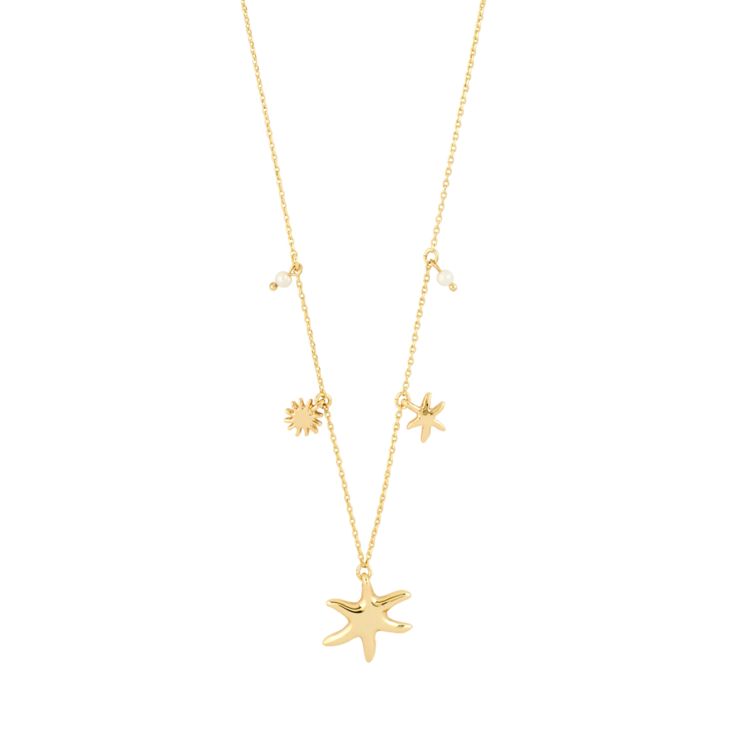 Collier perles et breloques pilgrim