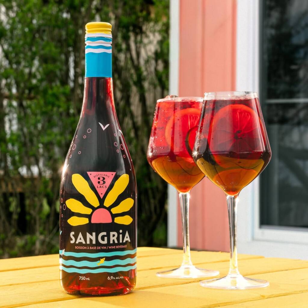 Sangria rouge classique de la Distillerie 3 Lacs