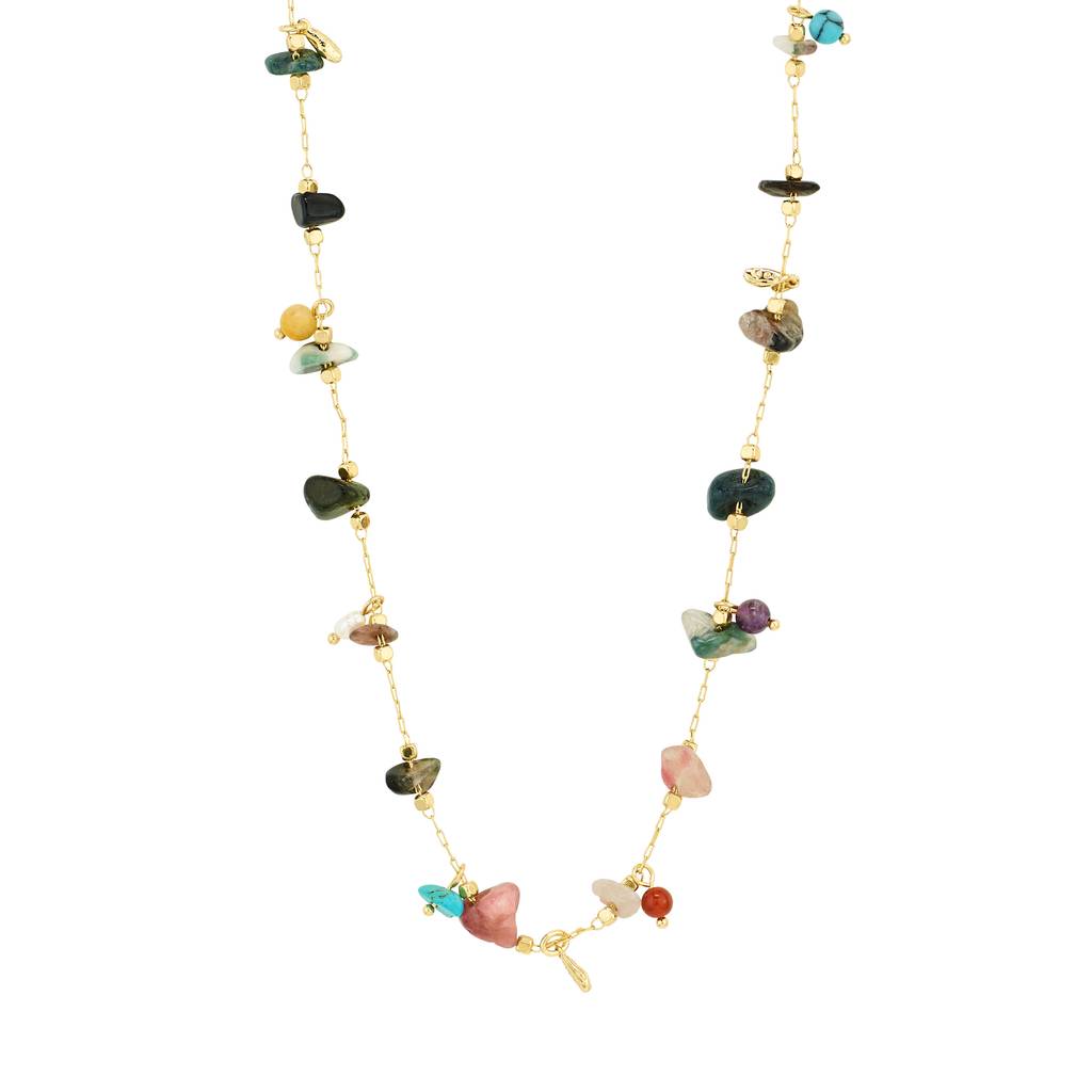 HERE – Collier de pierres semi-précieuses